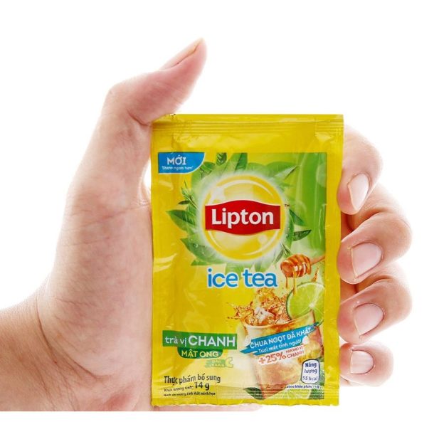 Trà Lipton Ice Tea chanh mật ong hộp 224g (16 gói x 14g)