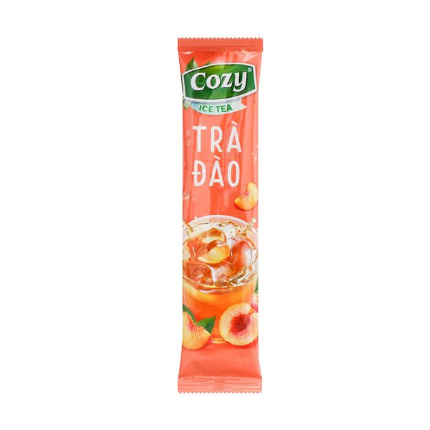 Trà Cozy Ice Tea Đào hộp 240g (16 gói x 15g) Trà Hòa Tan